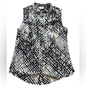 CAbi Sleeveless Button Front Blouse. Size S